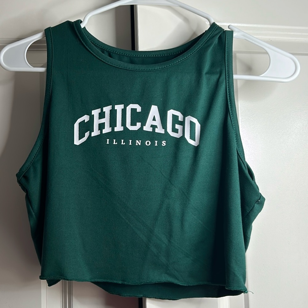 Dark green tank